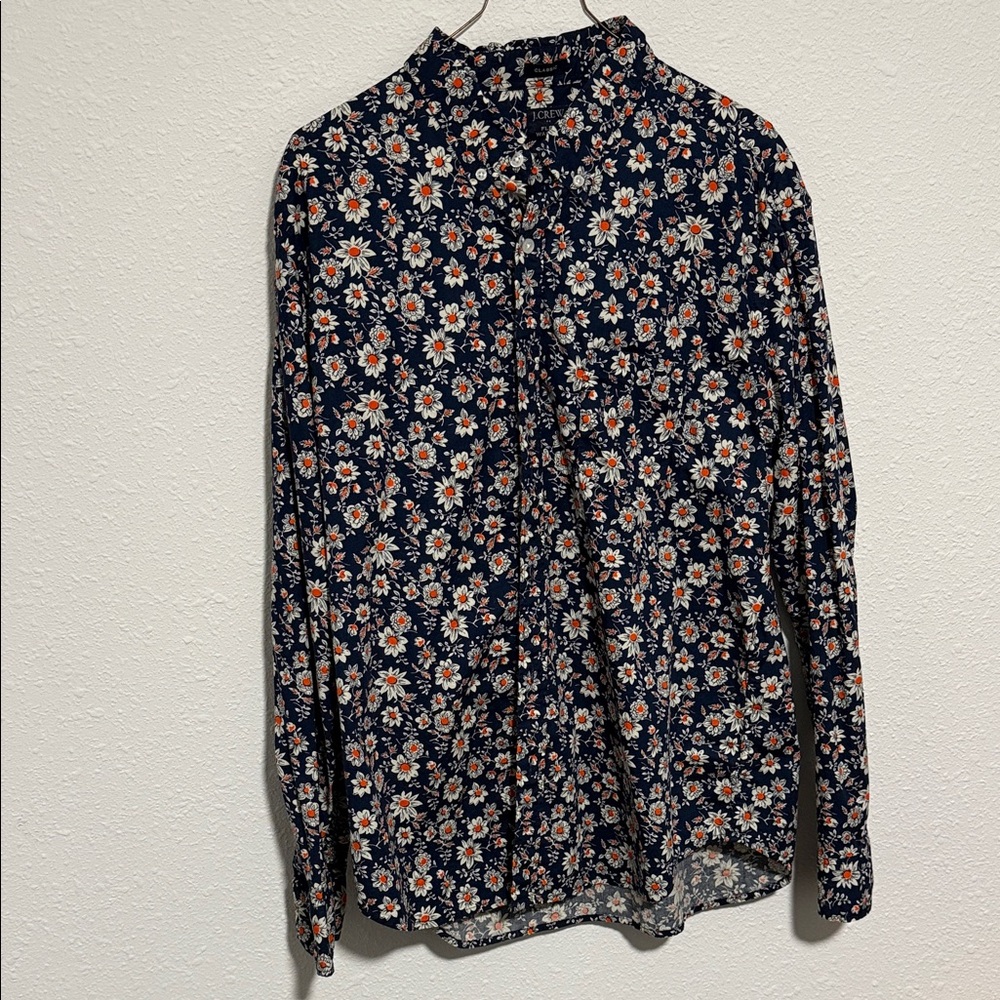 JCrew Classic Button Down Floral